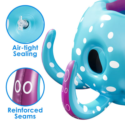 Fidtoy Inflatable Octopus Pool Game 2-in-1 Summer Toy