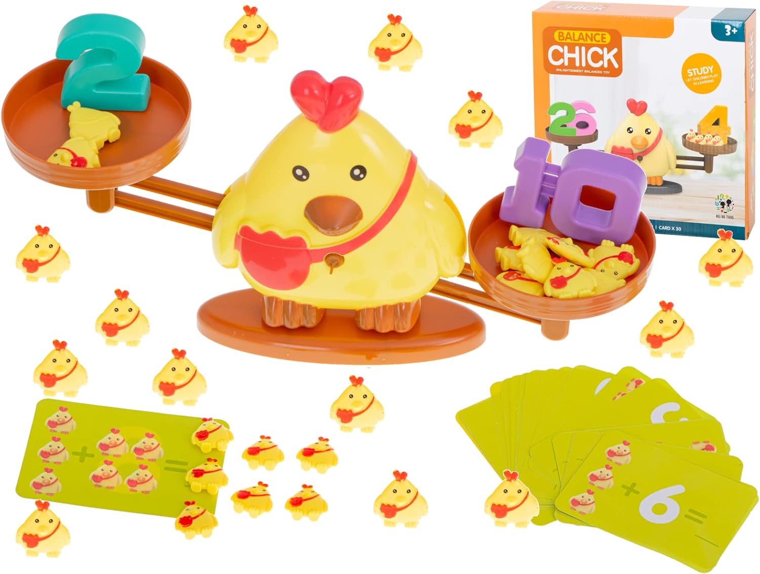 Fidtoy Chick Balance Mental Maths Learning Kit for Kids Educational Counting Balance Toy Early Math Learning Game