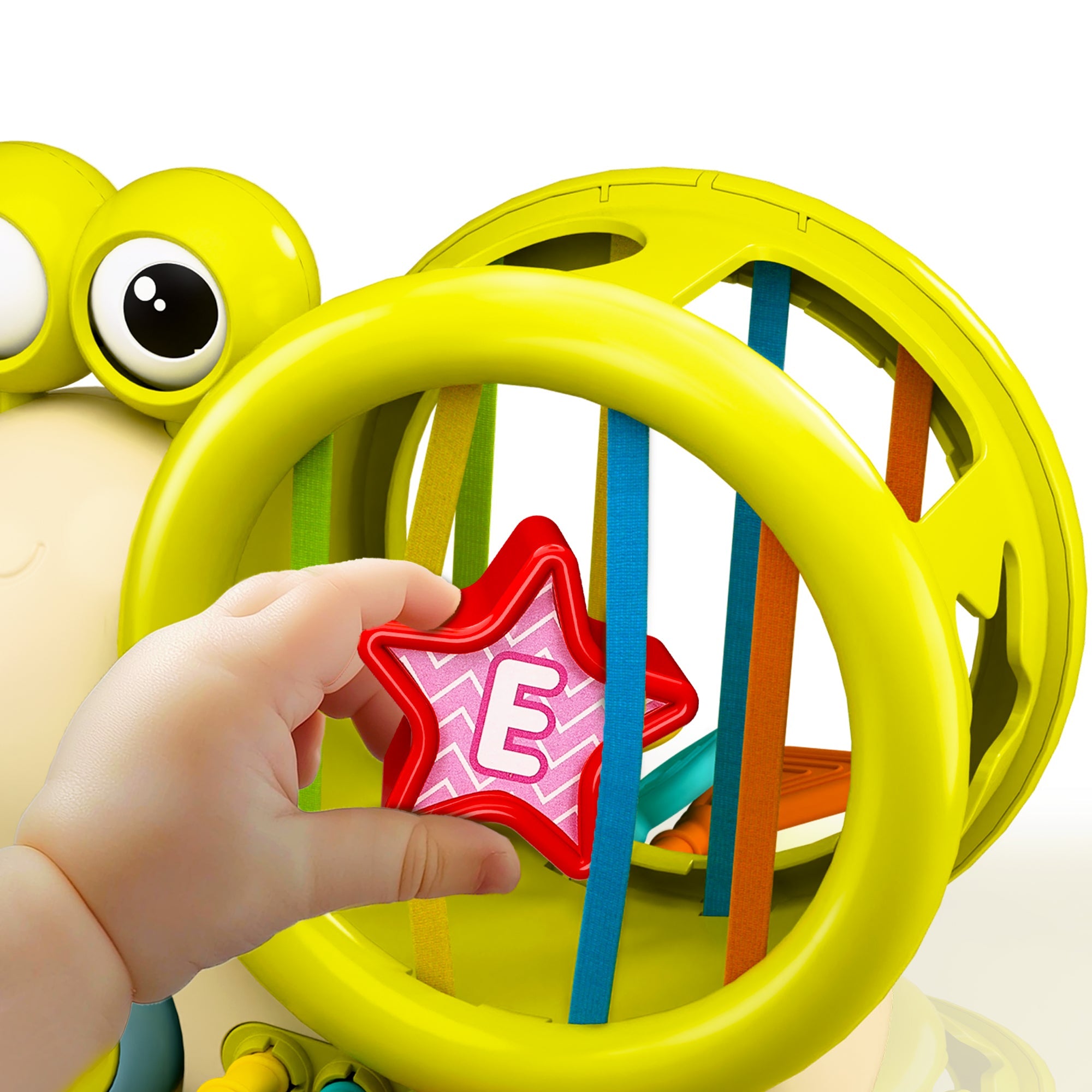 Fidtoy Snail Shape Sorter Push Toy for Babies and Toddlers