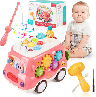 Coche de actividades múltiples 6 en 1 y de aprendizaje - 986