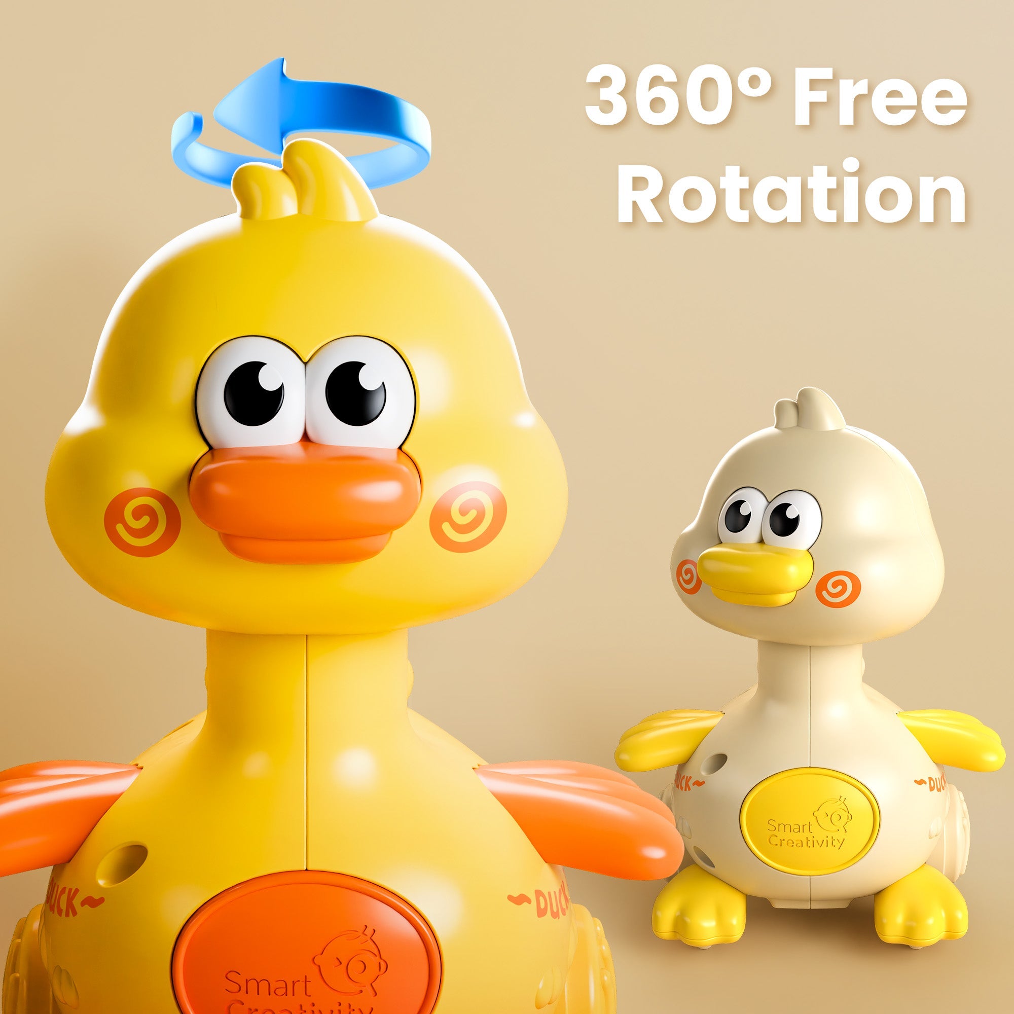 Juego de coches de juguete de pato Fidtoy Press to Go para niños pequeños