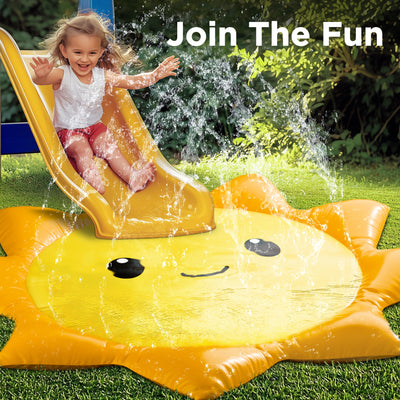 Fidtoy Sunshine Splash Pad for Kids Outdoor Water Play