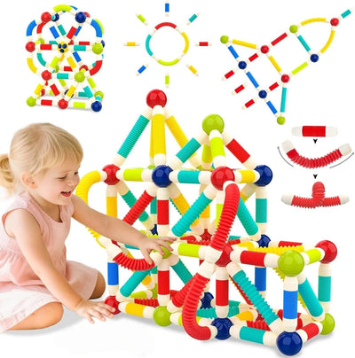 Pop Tube Magnetic Sticks Puzzle con Personaje -158
