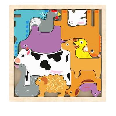 Fidtoy Montessori Shape Puzzle