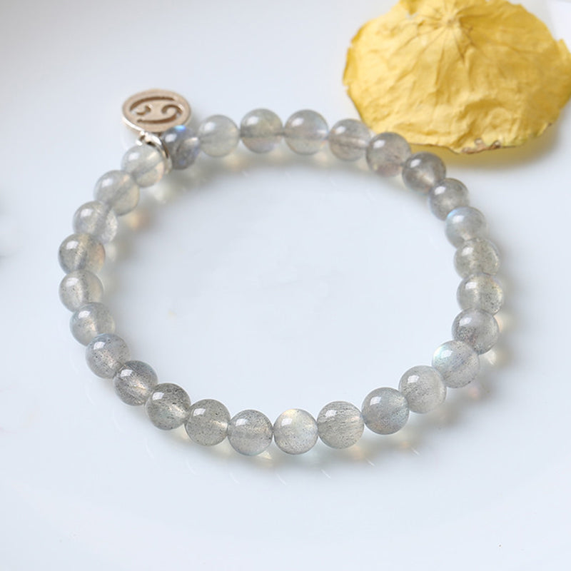 12 Constellations of the Zodiac Moonstone Charming Bracelet Bracelet BS 10