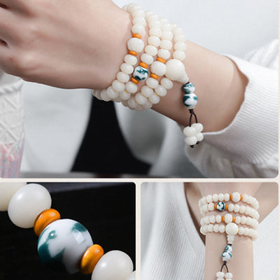 Foviel Bodhi Samenperle Lotus Segen Charm Armband