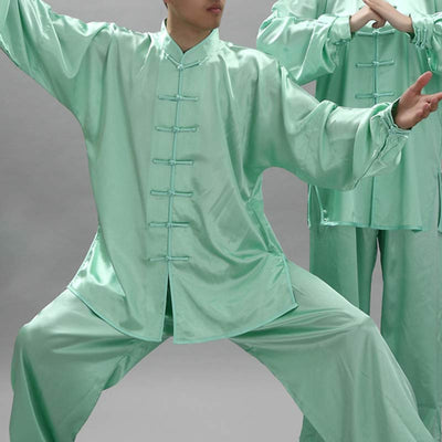 Foviel Simple Pattern Meditation Prayer Spiritual Zen Tai Chi Qigong Practice Unisex Clothing Set