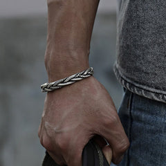 FREE Today: Balance Energy Retro Twisted Design Cuff Bracelet Bangle FREE FREE 60mm