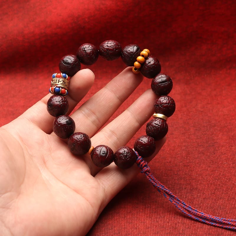 Buddha Stones Bodhi Seed Bead Peace Calm Tassel Bracelet Bracelet BS 4