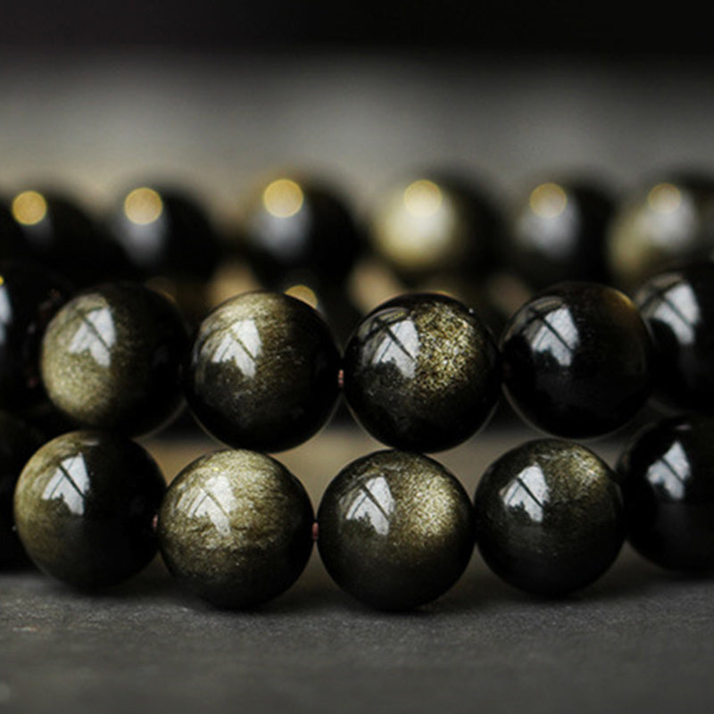 Buddha Stones Chinese Zodiac Obsidian Purification Bracelet - image 13