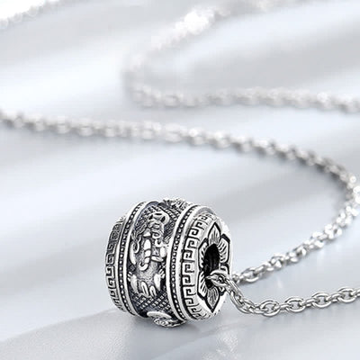 Buddha Stones PiXiu Luck Wealth Rotatable Necklace Pendant Necklaces & Pendants BS 4