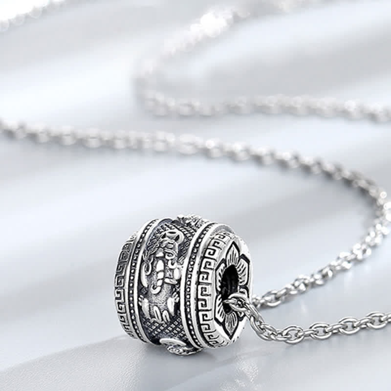 Buddha Stones PiXiu Luck Wealth Rotatable Necklace Pendant Necklaces & Pendants BS 4