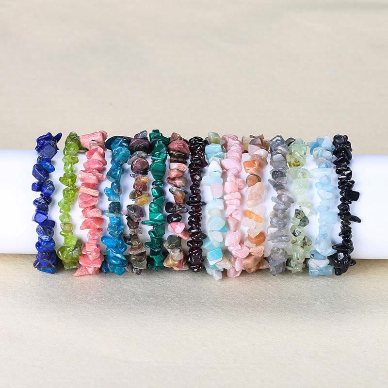 Natural Irregular Shape Crystal Stone Warmth Soothing Bracelet Bracelet BS 29