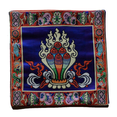 Buddha Stones Prayer Altar Mat Healing Meditation Vajra Auspicious Symbols Prayer Altar BS 10