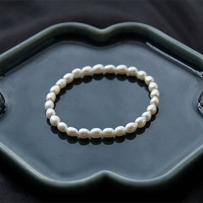 Buddha Stones Natural Pearl Healing Beaded Bracelet Bracelet BS 11