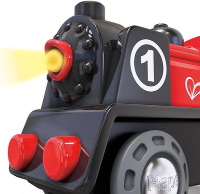 Fidtoy Battery Powered Train Engine Toy Wooden Railway Compatible
