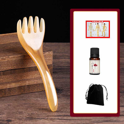 Resin Gua Sha Massage Comb Tool Set Gua Sha Tool BS Yellow