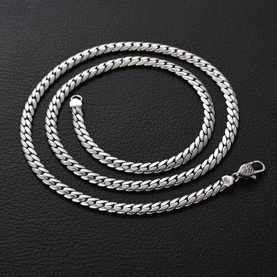 Buddha Stones Double Dorje Vajra Strength Punk Copper Chain Bracelet Necklace Bracelet BS 14