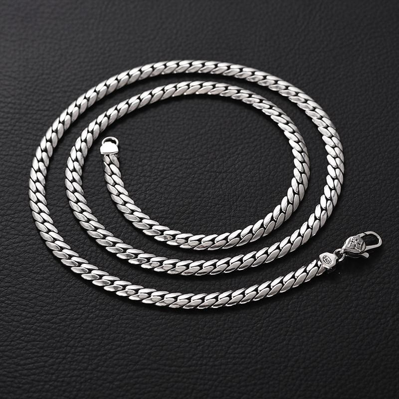 Buddha Stones Double Dorje Vajra Strength Punk Copper Chain Bracelet Necklace Bracelet BS 14