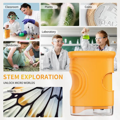 NanoVue™ – Le microscope de poche qui rend les enfants accros à l'exploration du monde en gros plan (immortalisez leurs découvertes pour toujours)