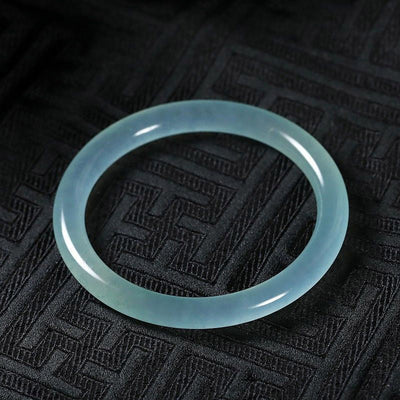 Buddha Stones Natural Jade Healing Blessing Bangle Bracelet Bracelet BS 5