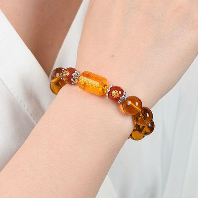 Buddha Stones Natural Citrine Fortune Happiness Bracelet Bracelet BS 3