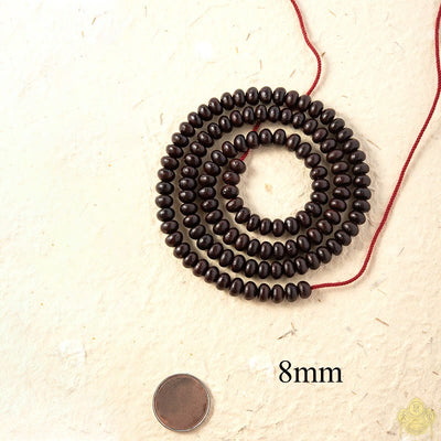 Buddha Stones Natural Tibet 108 Mala Beads Purple Bodhi Seed Wealth Bracelet Mala Bracelet BS 8