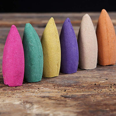 Buddha Stones Mixed Aroma Backflow Incense 50 Cones Pack Incense BS 7