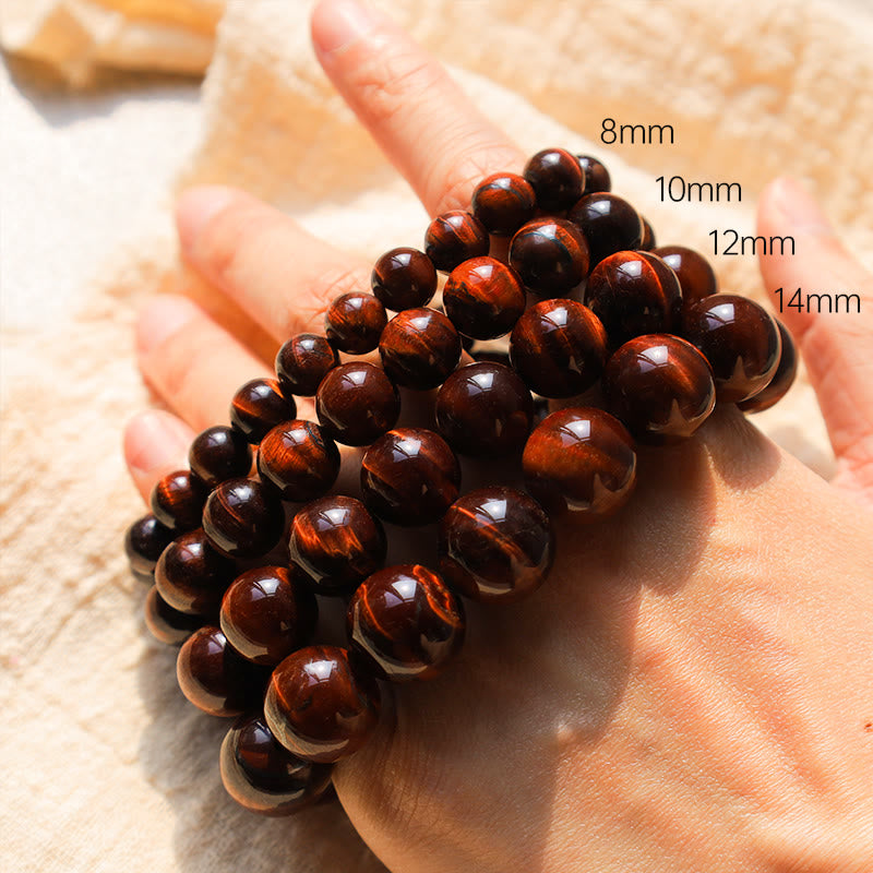 Foviel Natural Tiger Eye Healing Bead Bracelet