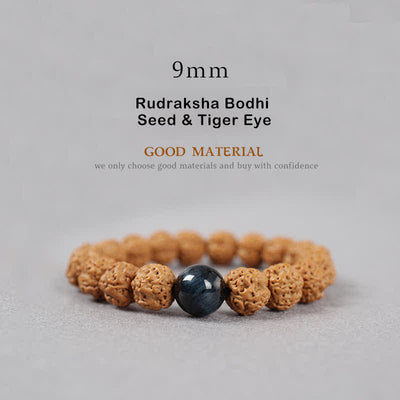 Buddhastoneshop Tibet Rudraksha Bodhi Seed Dzi Bead Amber Turquoise Wealth Bracelet