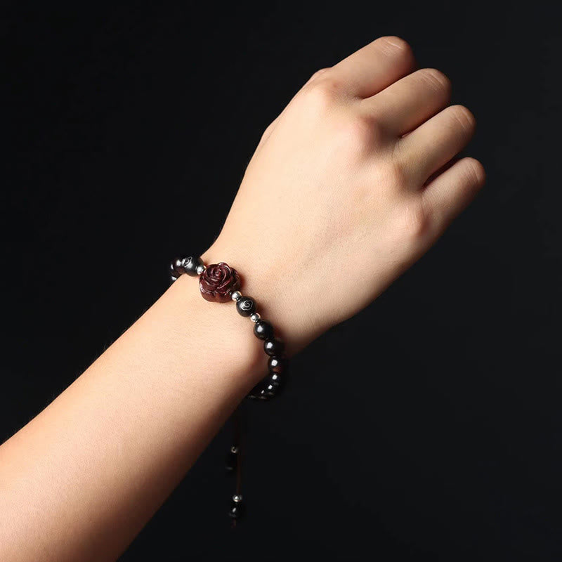 Foviel Small Leaf Red Sandalwood Sooth Bracelet