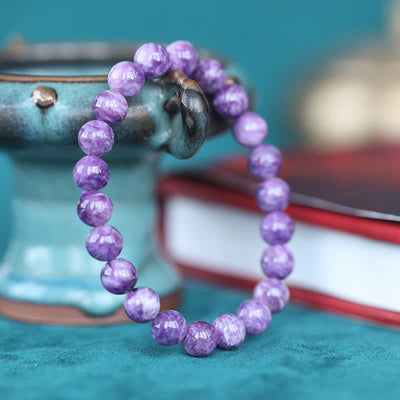 Buddha Stones Amethyst Crystal Positive Transformation Bracelet Bracelet BS 1