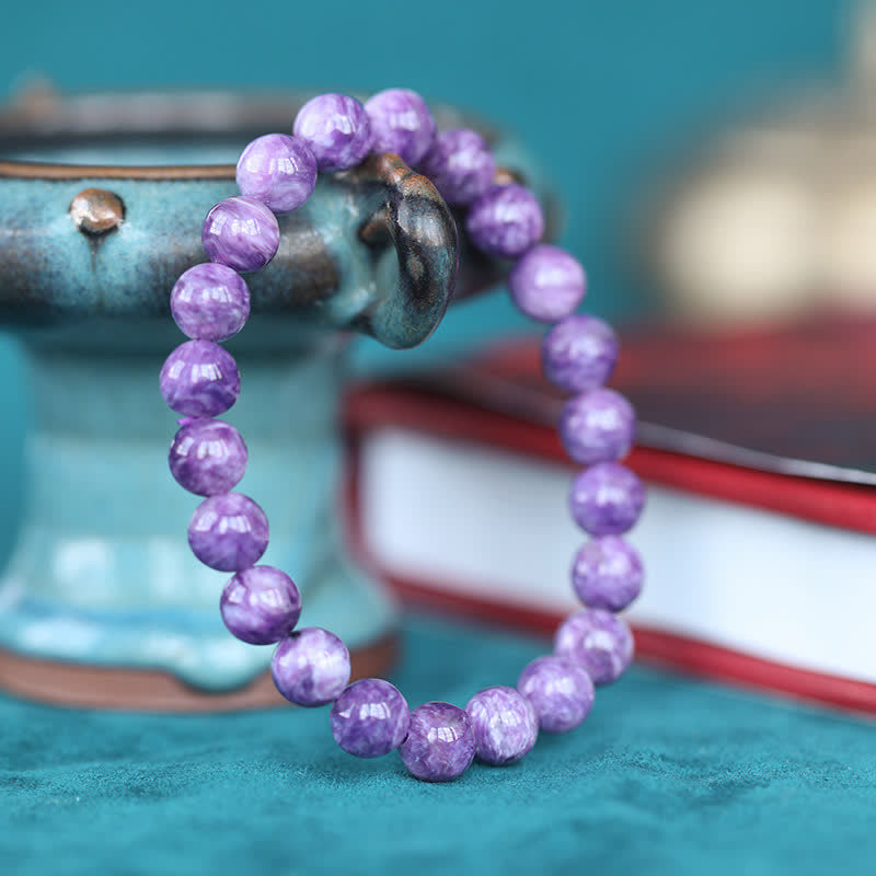 Buddha Stones Amethyst Crystal Positive Transformation Bracelet Bracelet BS 1