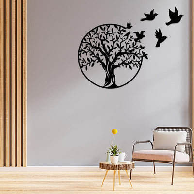 Buddha Stones Tree of Life Birds Sign Housewarming Gift Unity Wall Art Wall Art BS 2