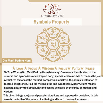 Foviel Tibetan Bone Beads Om Mani Padme Hum Strength Bracelet