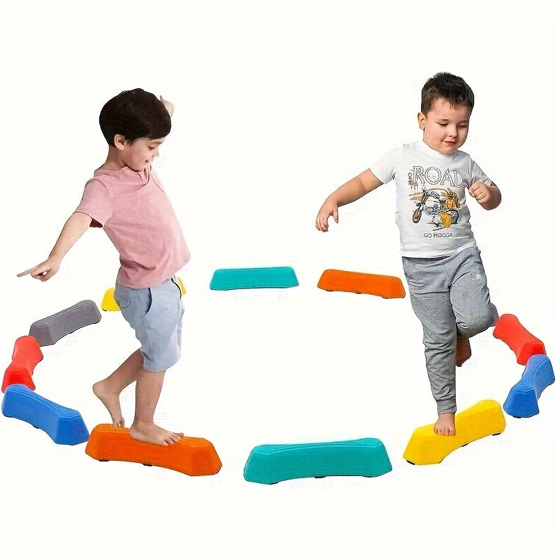 Ensemble de pierres d'équilibre colorées Fidtoy pour développer la motricité fine et la coordination des tout-petits