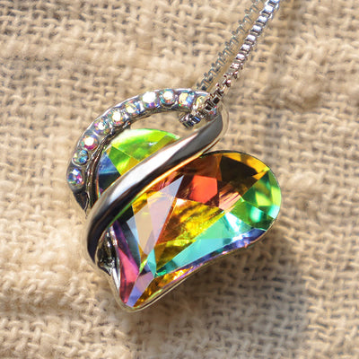 Buddha Stones Love Heart Birthstone Healing Energy Necklace Pendant Necklaces & Pendants BS 46