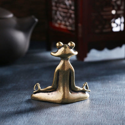 Buddha Stones Mini Small Frog Turtle Koi Fish Snail Crab Copper Wealth Home Decoration Decorations BS 3