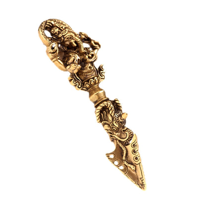 Buddha Stones Tibetan Ganesh Ganpati Elephant God of Wealth Dorje Vajra Spiritual Power Necklace Pendant Necklaces & Pendants BS 18