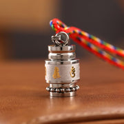 Foviel Tibet Om Mani Padme Hum Shurangama Mantra Titanium Steel Wisdom Amulet Necklace Pendant