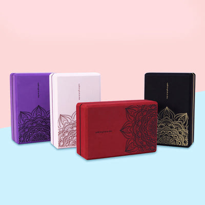 Buddha Stones Tibetan Mandala Mindful Soft Non-Slip Foam Yoga Block Yoga Block buddhastoneshop 12