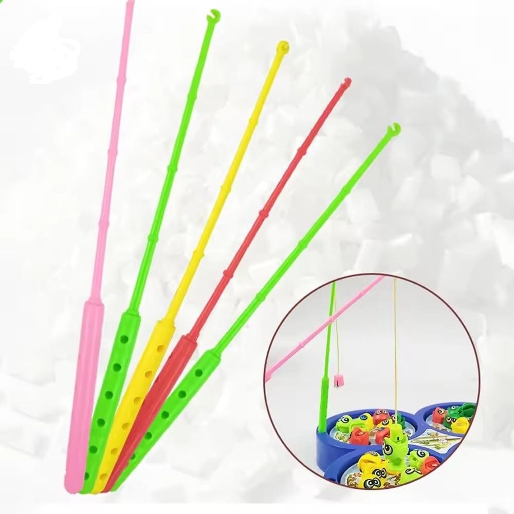 Fidtoy Magnetic Rotating Fishing Game for Kids 4 Players Musical Fish Catching Toy Age 3+
