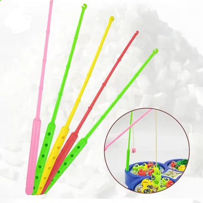 Fidtoy Magnetic Rotating Fishing Game for Kids 4 Players Musical Fish Catching Toy Age 3+