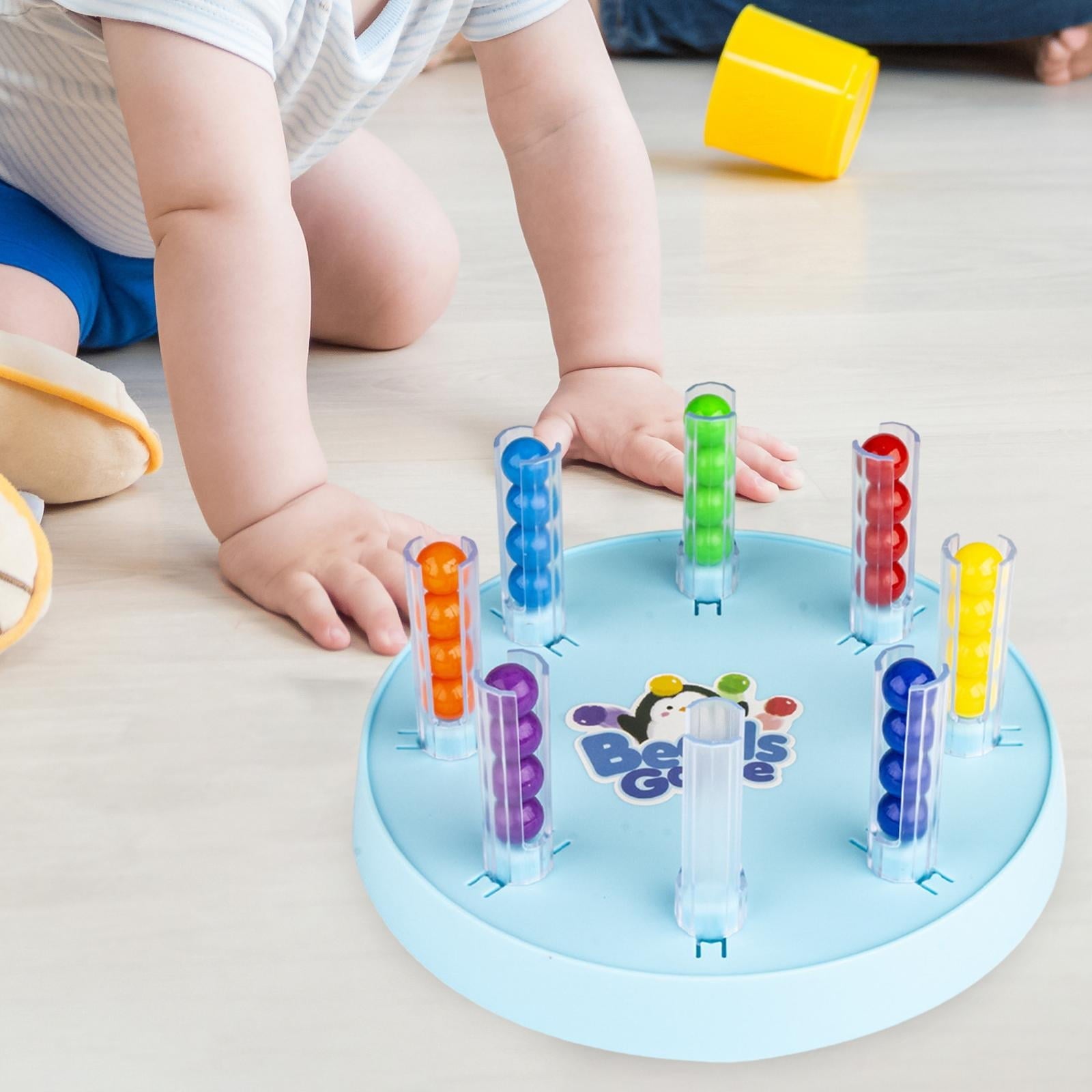 Jeu de perles Fidtoy pour enfants – Jouet éducatif de tri de perles pour développer la pensée logique, la motricité fine et le jeu à deux joueurs