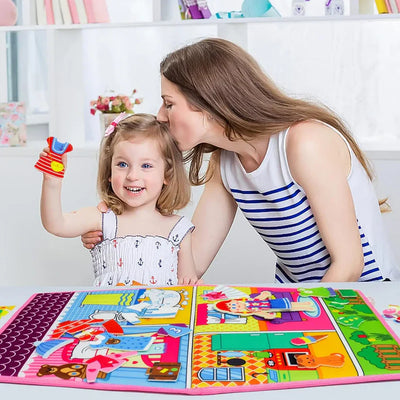 Tableau d'activités Montessori - Jouet d'habillage pour petites filles