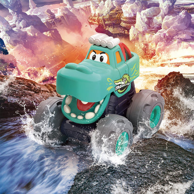 Ensemble de jouets Fidtoy de camions monstres animaux pour les tout-petits