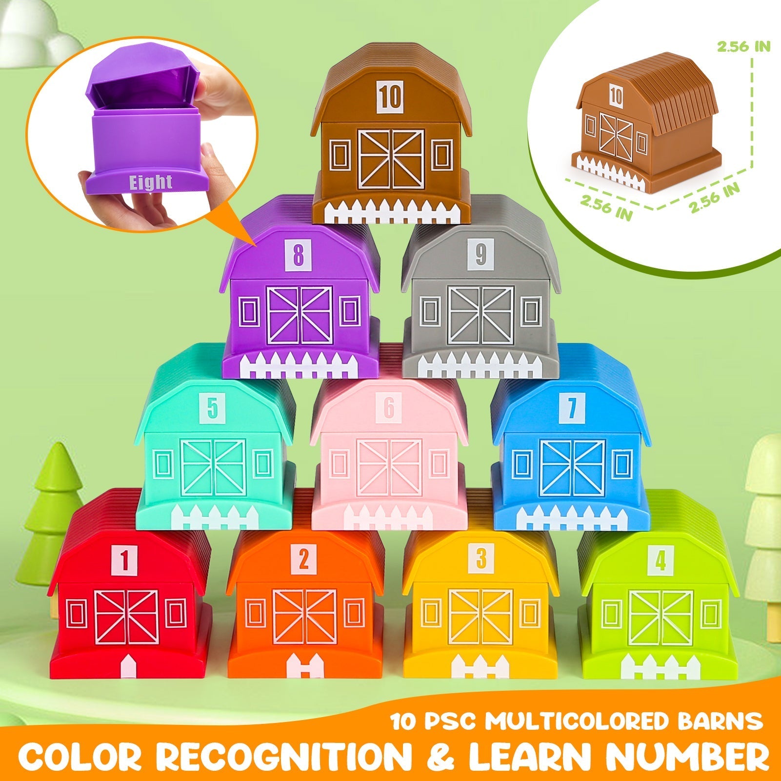 Fidtoy Farm Animal Learning Play Set