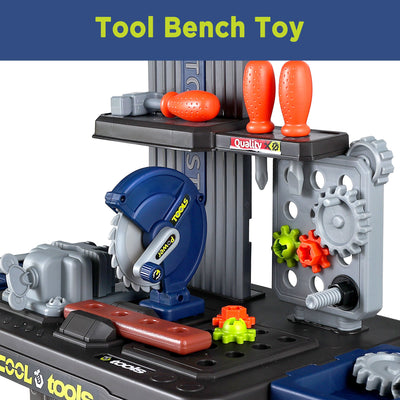 Fidtoy Kids Tool Bench Set Pretend Play Construction Workbench Toy