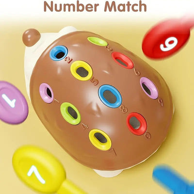 Kit de puzles de aprendizaje de colores y números con erizo - 10A