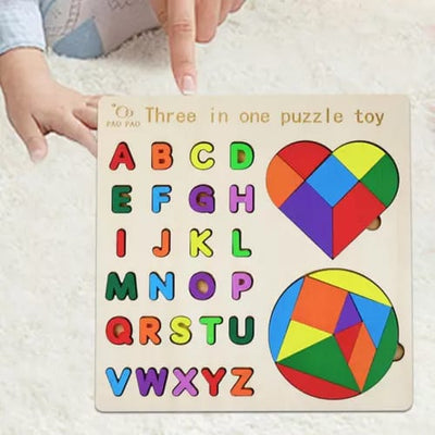 Puzzle Géométrique et Alphabet Montessori - 501